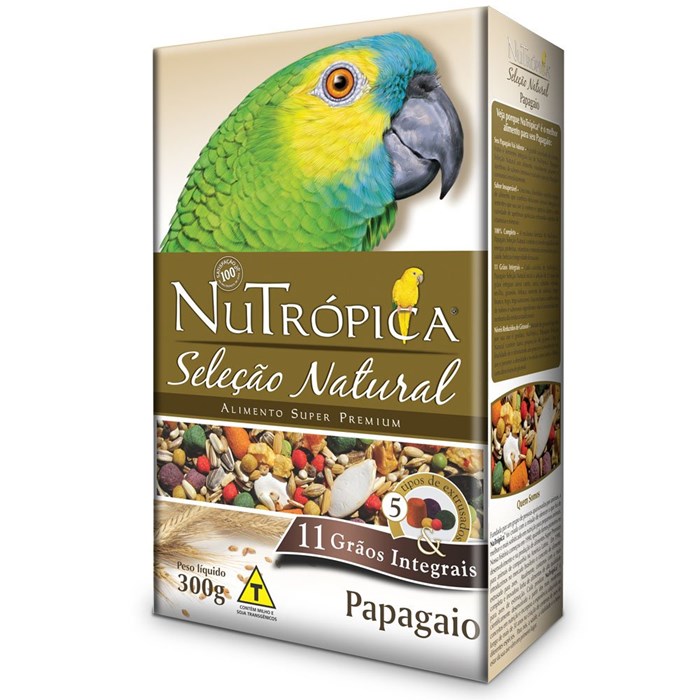 Ração Nutrópica para Papagaio Seleção Natural 300g