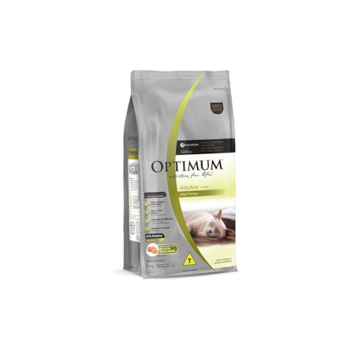 Ração Optimum para Gatos Adultos Sabor Frango 