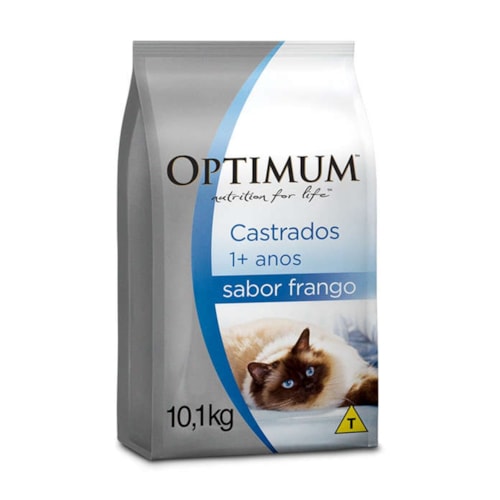 Ração Optimum Sabor Frango para Gatos Adultos Castrados