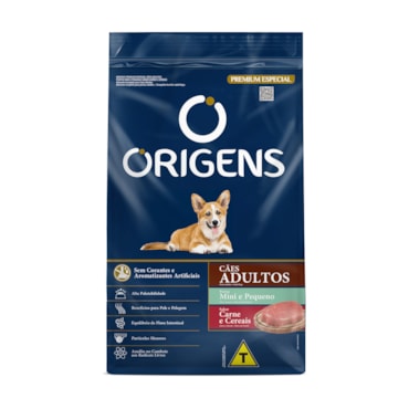 Ração Origens Cães Adultos Raças Pequenas Carne e Cereal  - imagem adicional