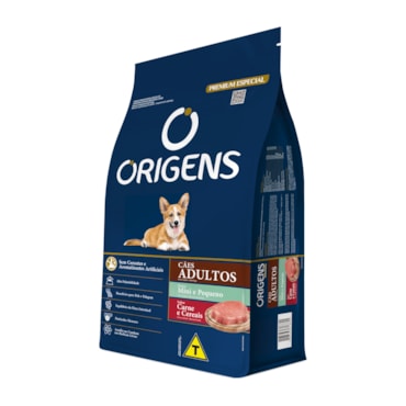 Ração Origens Cães Adultos Raças Pequenas Carne e Cereal  - imagem adicional