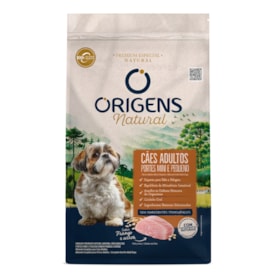 Ração Origens Natural Cães Adultos Mini e Pequeno Sabor Frango e Arroz 3,0kg