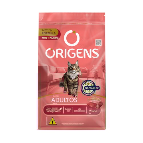 Ração Origens para Gatos Adultos Sabor Carne