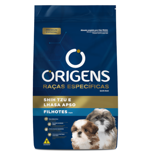 Ração Origens Raças Específicas Shitzu e Lhasa Apso Filhotes