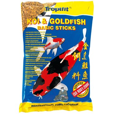 Ração para Peixes Tropical Koi & Goldfish Basic Sticks Bag 90g