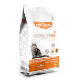 Ração Premiatta Whey HD Crispy Gatos Castrados Todas as Idades