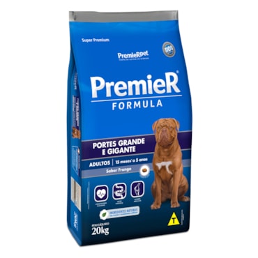 Ração Premier Fórmula Cães Adultos Raças Grandes e Gigantes Frango 20,0 kg