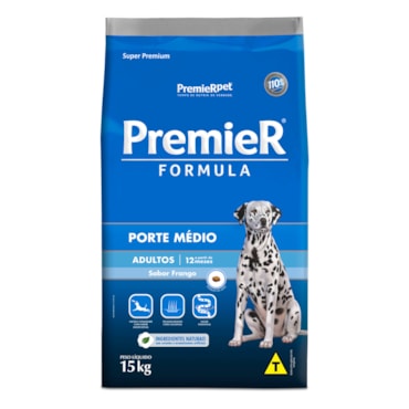 Ração Premier Fórmula Cães Adultos Raças Médias Frango 15,0 kg - imagem adicional