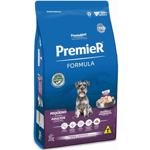 Ração Premier Formula Cães Adultos Raças Pequenas Sabor Frango e Mandioca 20kg - imagem adicional