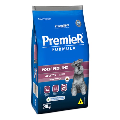 Ração Premier Fórmula Mini Bits Cães Adultos Raças Pequenas Frango 20,0 kg