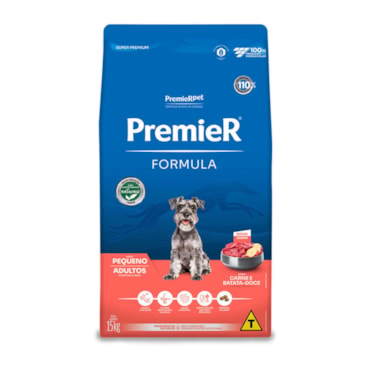 Ração Premier Fórmula para Cães Adultos Raças Pequenas Carne 15,0 kg