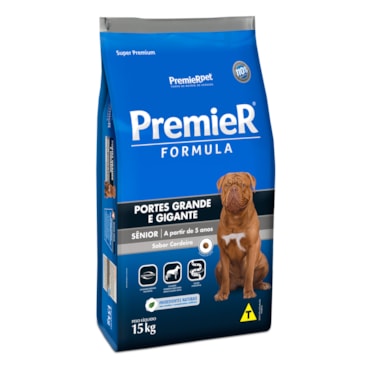 Ração Premier Fórmula para Cães Sênior Raças Grandes Sabor Cordeiro 15kg