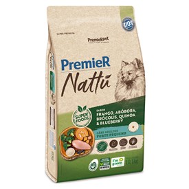 Ração Premier Nattu Cães Adultos de Pequeno Porte Abóbora 10,1 kg