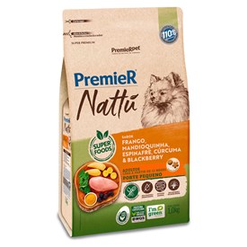 Ração Premier Nattu Cães Adultos Porte Pequeno Mandioquinha 1,0 kg