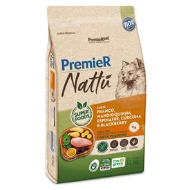 Ração Premier Nattu Cães Adultos Porte Pequeno Mandioquinha 10,1 kg