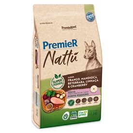 Ração Premier Nattu Cães Sênior Porte Pequeno Mandioca 10,1 kg