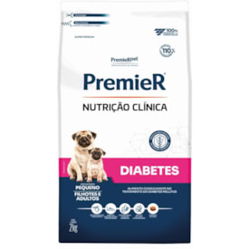 Ração Premier Nutrição Clínica Cães Diabetes Pequeno Porte 2kg