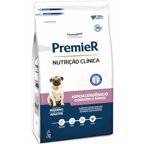 Ração Premier Nutrição Clínica Cães Hipoalergênica Sabor Cordeiro Pequeno Porte 2kg - imagem adicional