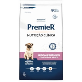 Ração Premier Nutrição Clínica Cães Hipoalergênica Sabor Cordeiro Pequeno Porte 2kg