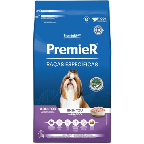 Ração Premier Raças Específicas Cães Adultos Shih Tzu Frango 1,0 kg