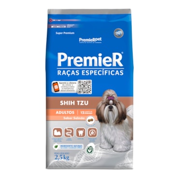 Ração Premier Raças Específicas Cães Adultos Shih Tzu Salmão 2,5 kg - imagem adicional