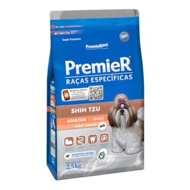 Ração Premier Raças Específicas Cães Adultos Shih Tzu Salmão 2,5 kg