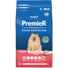 Ração Premier Raças Específicas Cães Adultos Spitz Alemão Sabor Frango 1kg