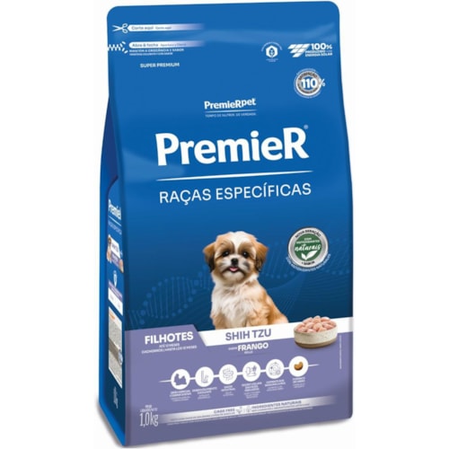 Ração Premier Raças Específicas Cães Filhotes Shih Tzu Sabor Frango 1kg - imagem adicional