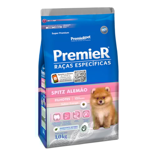 Ração Premier Raças Específicas Cães Filhotes Spitz Alemão 1,0 kg