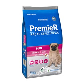 Ração Premier Raças Específicas para Cachorro Pug Adultos Sabor Frango 2,5kg