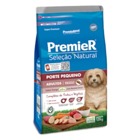 Ração Premier Seleção Natural Cães Adultos de Raças Pequenas Frango com Batata Doce 1,0 kg