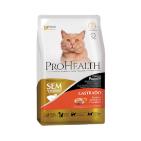 Ração Pro Health para Gatos Adultos Castrados Sabor Frango, Abóbora e Cranberry 1KG