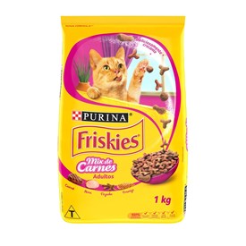 Ração Purina Friskies para Gatos Adultos Mix de Carnes 1kg
