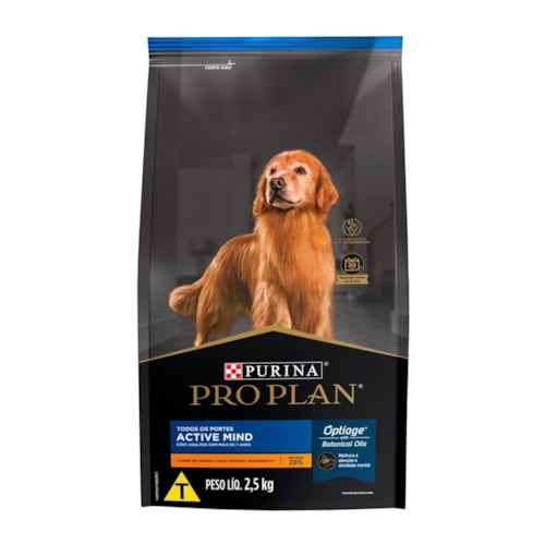 Ração Purina Pro Plan Active Mind para Cães Idosos de Todos os Tamanhos Frango