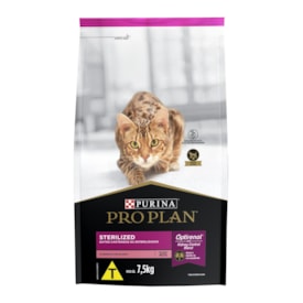 Ração Purina Pro Plan Cat Adult Sterilised para Gatos Castrados 7,5kg - imagem adicional