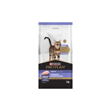 Ração Purina PRO PLAN Cuidado Excepcional para gatos adultos sabor frango 3 kg - imagem adicional