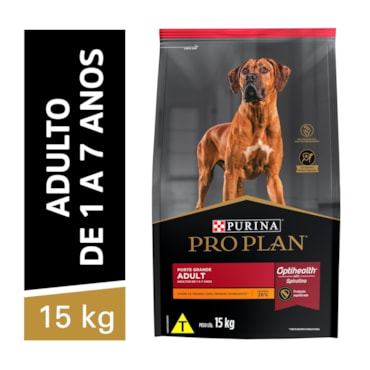 Ração Purina Pro Plan para Cães Adultos de 1 a 7 anos de Raças Grandes 15kg