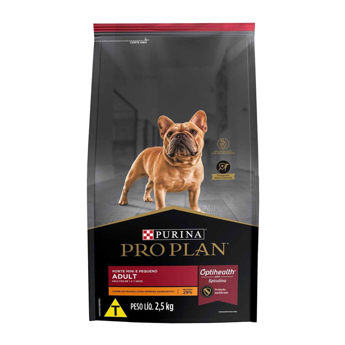 Ração Purina Pro Plan para Cães Adultos Minis e Pequenos Frango 2,5kg
