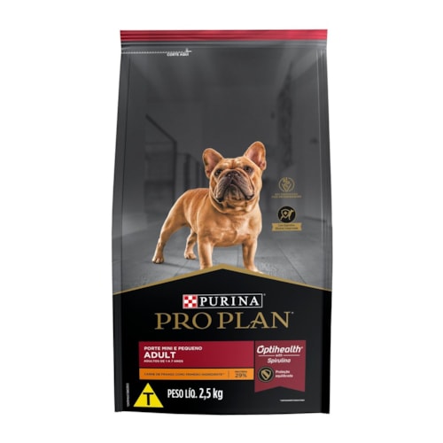 Ração Purina Pro Plan para Cães Adultos Minis e Pequenos Frango 2,5kg