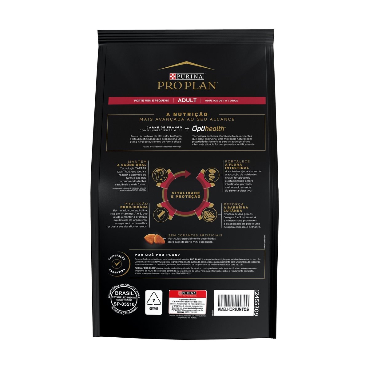 Ração Purina Pro Plan para Cães Adultos Minis e Pequenos Frango 2,5kg