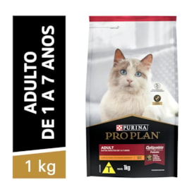 Ração Purina Pro Plan para Gatos Adultos Sabor Frango e Arroz 1kg