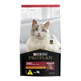Ração Purina Pro Plan para Gatos Adultos Sabor Frango e Arroz 1kg - imagem adicional