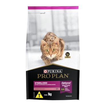 Ração Purina Pro Plan Sterilized para Gatos Castrados Sabor Salmão 1kg