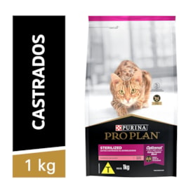 Ração Purina Pro Plan Sterilized para Gatos Castrados Sabor Salmão 1kg