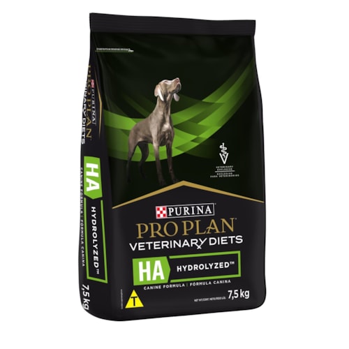 Ração Purina Pro Plan Veterinary Diets HA Hydrolized para Cães Adultos 7,5kg