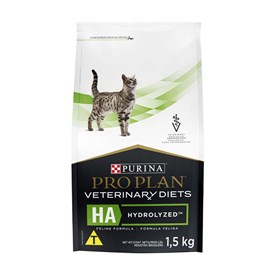Ração Purina Pro Plan Veterinary Diets Hydrolized Feline Hipoalergênica para Gatos Adultos 1,5kg 