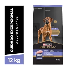 Ração PURINA® PRO PLAN® Cuidado Excepcional para Cães Adultos Porte Grande Frango 12 kg