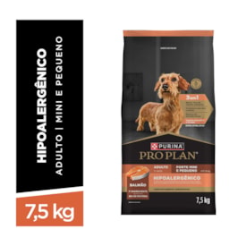 Ração PURINA® PRO PLAN® Hipoalergênica para Cães Adultos Minis e Pequenos Salmão 7,5 kg