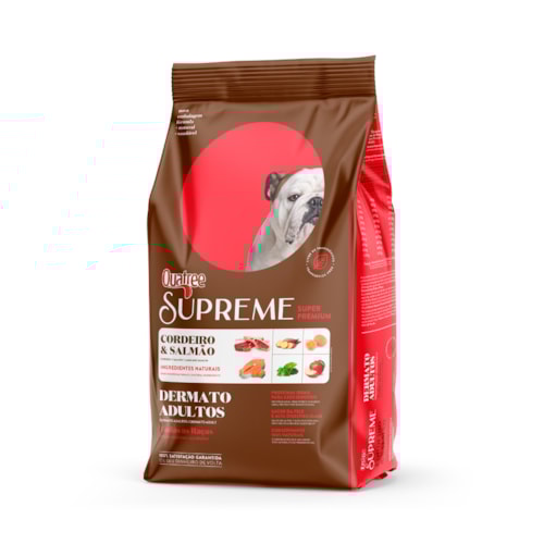 Ração Quatree Supreme Cães Adultos Dermato Cordeiro e Salmão Todas as Raças 3 kg