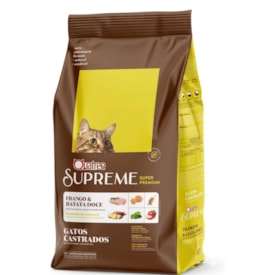 Ração Quatree Supreme Gatos Adultos Castrados Frango e Batata Doce 2,5 kg